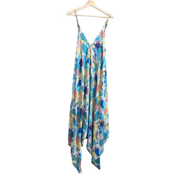 World market tropical birds jumpsuit - Picture 1 of 5